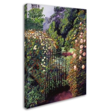 Trademark Fine Art David Lloyd Glover 'Quiet Garden Entrance' Canvas Art, 14x19 DLG0343-C1419GG